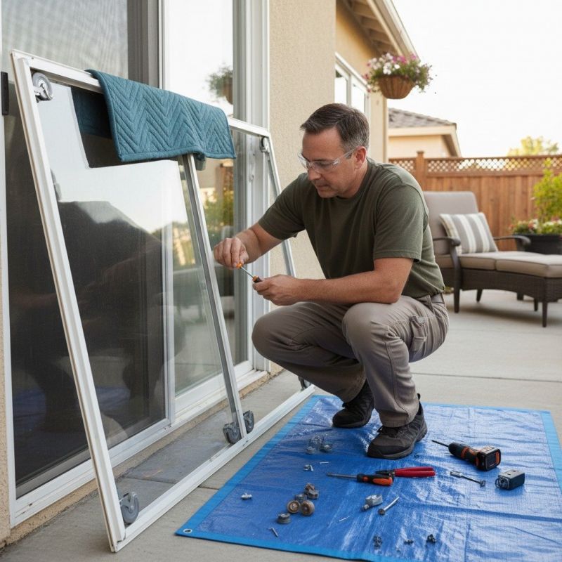 Patio Door Track Repair in Olathe, KS